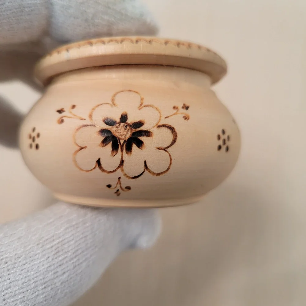 Handmade Wooden Trinket Box Church Design 1995‎